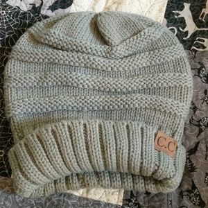 Gray slouchy beanie